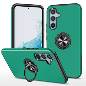 Hybrid Shock Absorbing Case with Kickstand for Samsung Galaxy A54 - Green