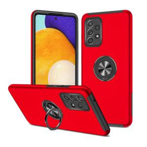 Hybrid Shock Absorbing Case with Kickstand for Samsung Galaxy A53 5G - Red