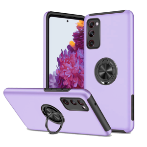 Hybrid Shock Absorbing Case with Kickstand for Samsung Galaxy S20 FE - Purple