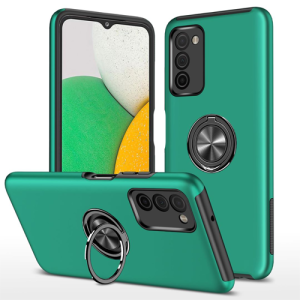 Hybrid Shock Absorbing Case with Kickstand for Samsung Galaxy A03S - Green