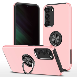 Hybrid Shock Absorbing Case with Kickstand for Samsung Galaxy S23 - Pink