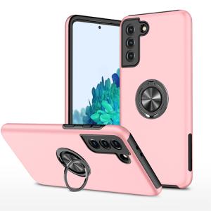 Hybrid Shock Absorbing Case with Kickstand for Samsung Galaxy A14 - Pink