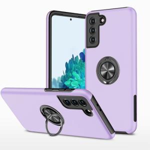 Hybrid Shock Absorbing Case with Kickstand for Samsung Galaxy A14 - Purple