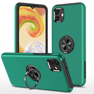 Hybrid Shock Absorbing Case with Kickstand for Samsung Galaxy A04 - Green