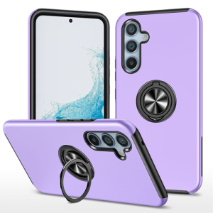 Hybrid Shock Absorbing Case with Kickstand for Samsung Galaxy A54 - Purple