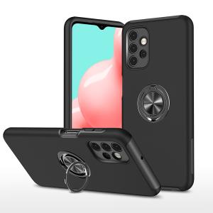 Hybrid Shock Absorbing Case with Kickstand for Samsung Galaxy A13 4G - Black