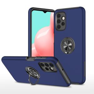 Hybrid Shock Absorbing Case with Kickstand for Samsung Galaxy A13 4G - Navy Blue