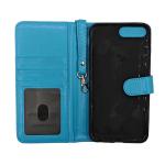 Magnetic Detachable Leather Wallet Case for Apple iPhone 7 Plus / 8 Plus - Light Blue