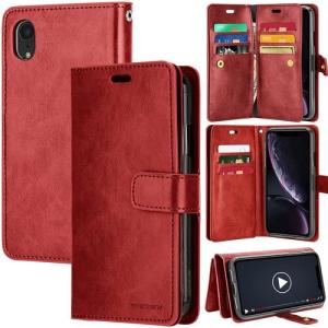 Goospery Mansoor Wallet Diary Case for Apple iPhone X/XS - Wine
