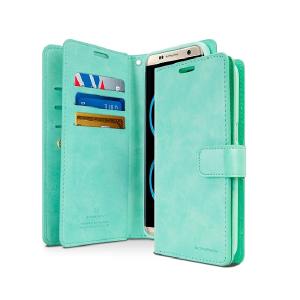 Goospery Mansoor Wallet Diary Case for Samsung S9 - Teal