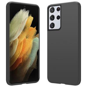Slim Matte Soft TPU Case for Samsung Galaxy S22 Ultra - Black