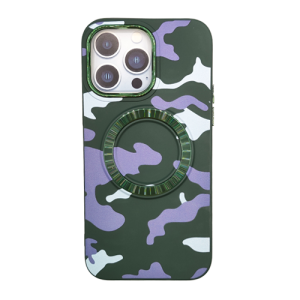 Military Magsafe Design Case for Apple iPhone 14 Pro - Green