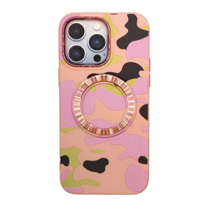 Military Magsafe Design Case for Apple iPhone 14 Pro - Pink