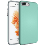 Triangle Shockproof Case with Anti Slip Grains for Apple iPhone 7/8/SE (2020)/SE (2022) - Teal