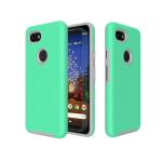 Triangle Shockproof Case with Anti Slip Grains for Google Pixel 3 XL - Teal