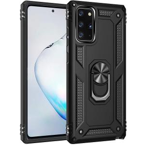 Armor Hybrid Military Case with Ring Kickstand for Samsung Galaxy Note 20 - Black