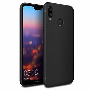 Slim Matte Soft TPU Case for Huawei P20 Lite - Black