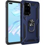 Armor Hybrid Military Case with Ring Kickstand for Samsung Galaxy Note 10 Lite - Navy Blue