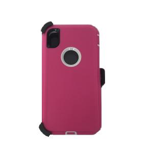 Triple Layer Protection Case & Belt Clip for Apple iPhone X/XS - Pink