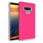Triangle Shockproof Case with Anti Slip Grains for Samsung Galaxy Note 9 - Hot Pink