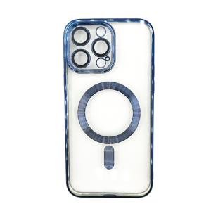 Premium Clear TPU Magsafe Design Case for Apple iPhone 13 Pro Max - Blue