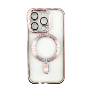 Premium Clear TPU Magsafe Design Case for Apple iPhone 13 Pro Max - Rose Golden