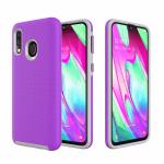 Triangle Shockproof Case with Anti Slip Grains for Huawei P20 Lite - Purple