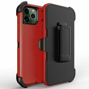 Triple Layer Protection Case & Belt Clip for Apple iPhone 11 Pro - Red