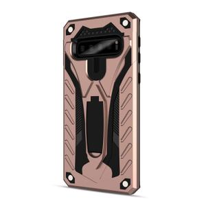 Rugged Defender Case with Kickstand for Samsung Galaxy S10 Plus - Rose Golden