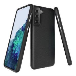 Triangle Shockproof Case with Anti Slip Grains for Samsung Galaxy S21 Plus 5G - Black
