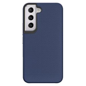Triangle Shockproof Case with Anti Slip Grains for Samsung Galaxy S21 Plus - Navy Blue