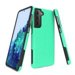 Triangle Shockproof Case with Anti Slip Grains for Samsung Galaxy S21 Plus 5G - Mint