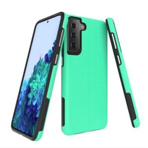 Triangle Shockproof Case with Anti Slip Grains for Samsung Galaxy S21 Plus 5G - Mint