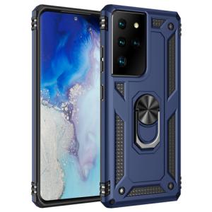 Armor Hybrid Military Case with Ring Kickstand For Samsung Galaxy S21 Ultra 5G - Navy Blue