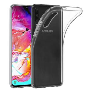 Slim Clear Soft TPU Case for Samsung Galaxy A70 - Clear