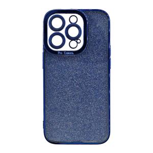 Shiny Glitter with Camera Lens Protection Case for Apple iPhone 14 Pro - Blue