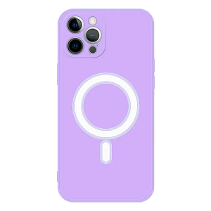 Silicone with Magsafe Case for Apple iPhone 14 Pro Max - Purple