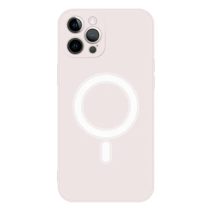 Silicone with Magsafe Case for Apple iPhone 14 Pro Max - White