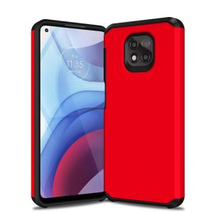 Slim Armor Case for Moto G Power (2021) - Red