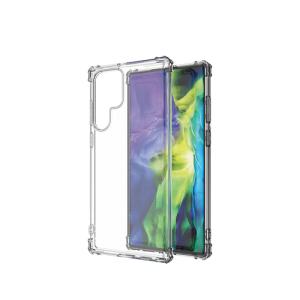 Slim Clear Soft TPU Hard Corner Bumper Case for Samsung Galaxy S23 Ultra - Clear