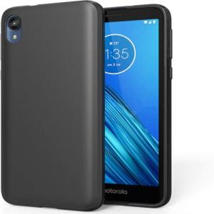 Slim Matte Soft TPU Case for Moto E6 - Black