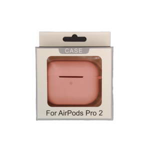 Soft Silicone Skin Cover Shock-Absorbing Protective Case for Airpods Pro 1 / 2 - Pink