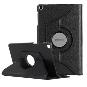 360 Degree Rotating Stand Smart Cover for Samsung Galaxy Tab A 8.4 (T307) - Black