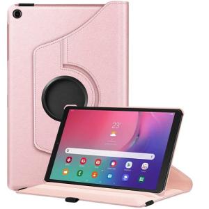 360 Degree Rotating Stand Smart Cover for Huawei MediaPad T5 10.1 - Rose Golden