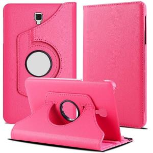 360 Degree Rotating Stand Smart Cover for Samsung Galaxy Tab A 10.5 (T590) - Hot Pink