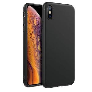 Slim Matte Soft TPU Case for Apple iPhone X/XS - Black