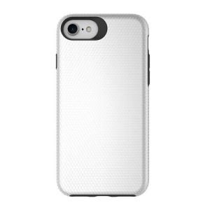 Triangle Shockproof Case with Anti Slip Grains for Apple iPhone 7/8/SE (2020)/SE (2022) - Silver