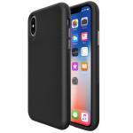 Triangle Shockproof Case with Anti Slip Grains for Apple iPhone X/XS - Black