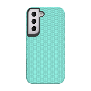 Triangle Shockproof Case with Anti Slip Grains for Samsung Galaxy S21 FE - Mint