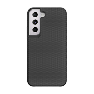 Triangle Shockproof Case with Anti Slip Grains for Samsung Galaxy S21 FE - Black